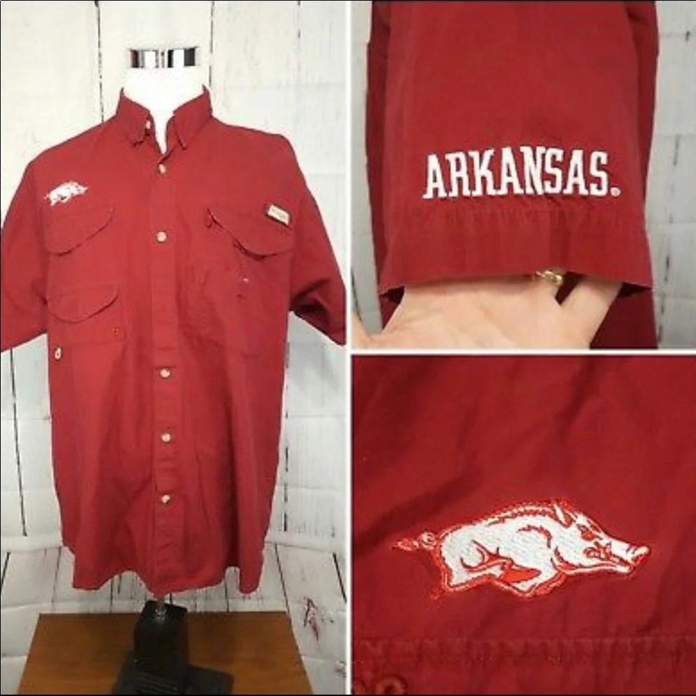 Men’s Columbia PFG ARKANSAS Razorback 2XL